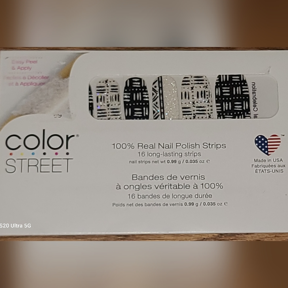 Color Street Nail Polish Strips - Black and White Cultural Celebration.